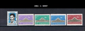 URUGUAY 1961-1 MINT