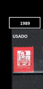 URUGUAY 1989-2 USADOS