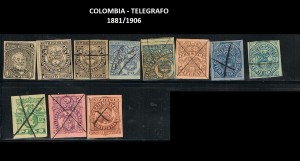 X COLOMBIA TELEGRAFO 1881-1906  72